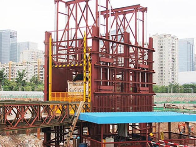 地鐵隧道深坑取土直頂式升降臺系列